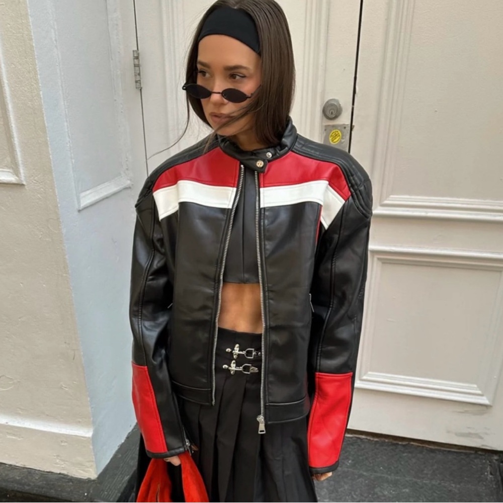 Lioness Moto Faux Leather Jacket